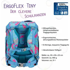 DerDieDas ErgoFlex Tiny 5-tlg. Happy Pixel blau