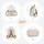 luxuskollektion Miss Lulu Damen Kunstleder Rucksack Elegant