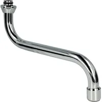 Tecuro S-Auslauf für Wand-Armaturen 3/4 Zoll konisch dichtend, Länge