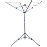 Wiltec Mobile Wäschespinne Wäscheständer Alu Höhe 155cm Wohnwagen Camping Klappbar Wohnmobil Reise