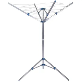 Wiltec Mobile Wäschespinne Wäscheständer Alu Höhe 155cm Wohnwagen Camping Klappbar Wohnmobil Reise