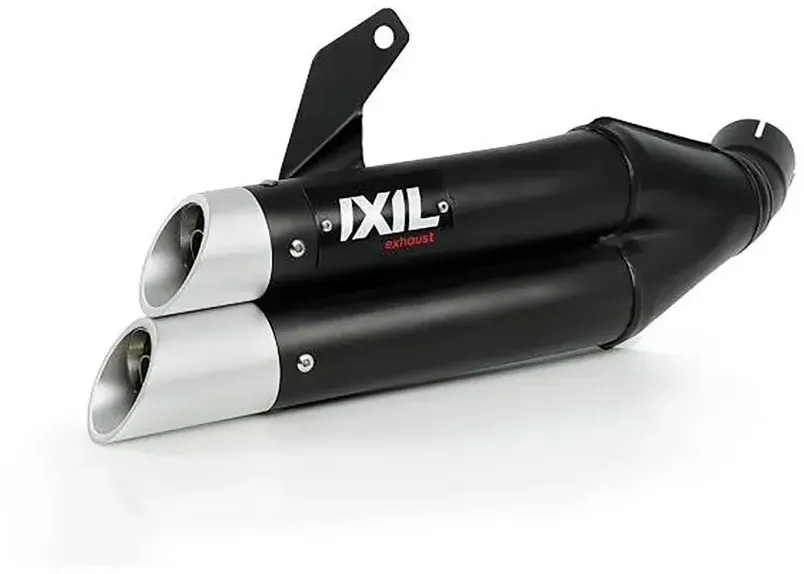 Ixil Dual Hyperlow Xl Honda Cb 650 F 14-18/cb 650 R 19-20/cbr 650 F 15-18/cbr 650 R 19-20 Stainless Steel Homologiertes Vollliniensystem - Black / Silver - Homologated