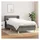 vidaXL Boxspringbett 100 x 200 cm Dunkelgrau