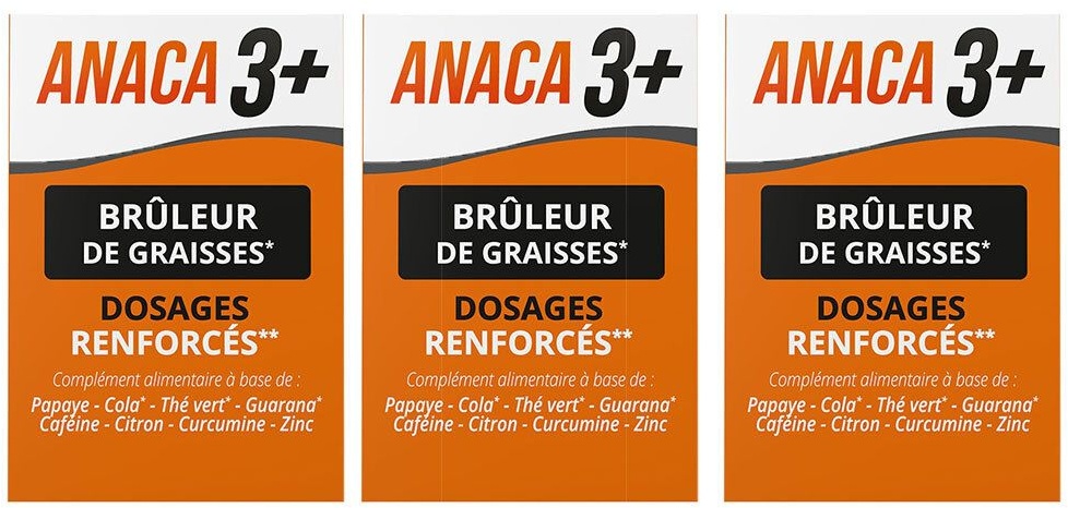 ANACA3+ Brûleur de graisses 3x120 pc(s) capsule(s)