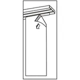 VISION S Schmidt Schiebewand Rom 5er-Set Polyester Weiß 60 x 260 cm