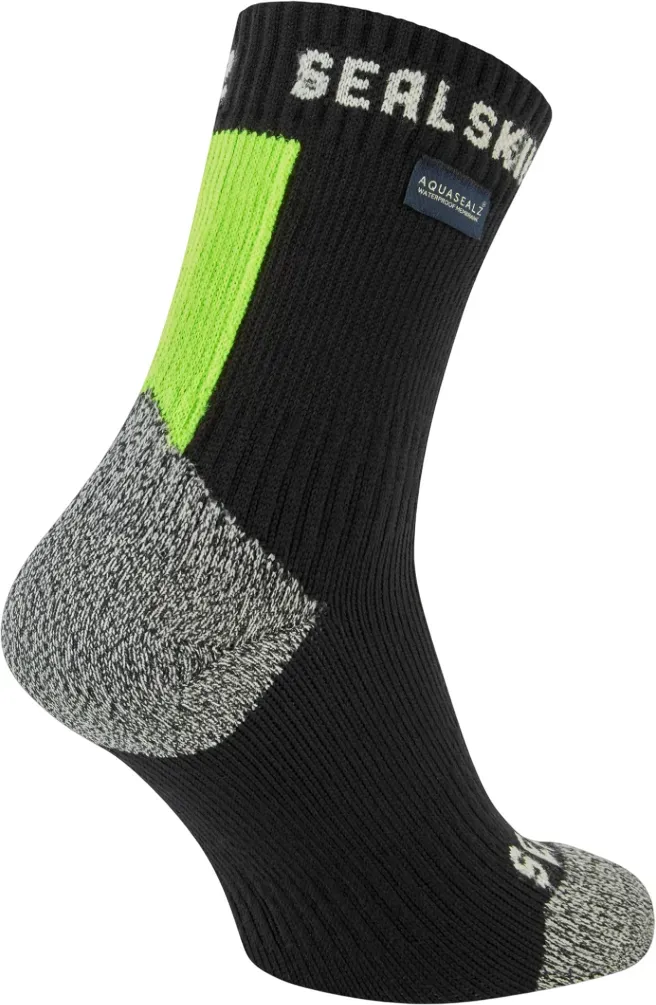 Wasserdichte Socken SealSkinz Dunton Sockengröße: 39-42 /  schwarz/gelb