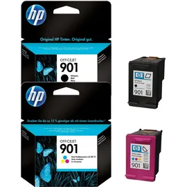 HP  901 schwarz + CMY