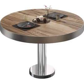 GGM Möbel Bistro Loungetisch Braun Sheesham 70 x 41 cm