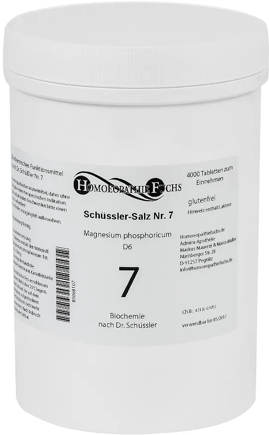 HOMOEOPATHIEFUCHS Schüssler-Salz Nr. 7 Magnesium phosphoricum D6