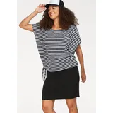 KangaROOS Jerseykleid Mini grau/Schwarz/Weiß 44/46