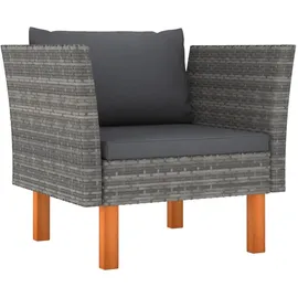 vidaXL Garten-Lounge-Set 9-tlg. grau