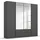 Rauch »StyleUp« Typ Monochrome mit eleganten, langen Griffstangen in Schrankfarbe grau