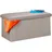 Relaxdays Sitzbank Truhenbank Grau 37,5 x 76,5 x 38,5 cm