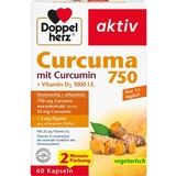Doppelherz Aktiv Curcuma 750 mit Curcumin + Vitamin D3 1000 I.E. Kapseln 60 St.