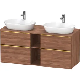 Duravit D-Neo Konsolenwaschtischunterbau wandhängend Nussbaum Matt 1400x550x664 mm - DE4970B34790000 DE4970B34790000