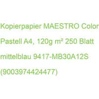 MAESTRO color Kopierpapier A4 120g 250Bl mittelblau 9417-MB30A12S