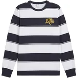 Puma Herren Class Striped AOP Crew TR Crew-Sweatshirts, New Navy, L