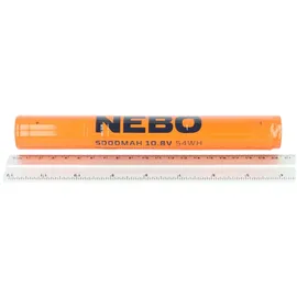 Nebo 3x26650 Li-Ion Akku, 5000mAh, 10,8V, 54Wh, wiederaufladbar