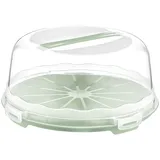 uandu Kuchen Transportbox rund, Tortentransportbox mit Haube und Griff, ⌀ 34cm. Kuchenbehälter, BPA Frei Tortenbehälter, Tortenbox, Tortenteller, Tortenhaube rund, Gugelhupf Transportbox, Tortenglocke