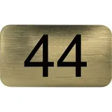 N/H Hausnummerntafel 44 Gold Metallic