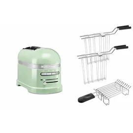 KitchenAid Artisan Toaster 5KMT2204 inkl. Brötchenaufsatz + Sandwichzange pebbled palm