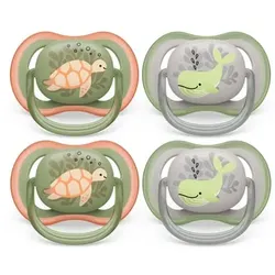 Philips Avent Schnuller ultra air SCF085/60 6-18 Monate 4 Stück grün