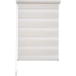 Liedeco Klemmfix Duo-Rollo 100 x 160 cm Polyester Beige Natur