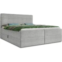 Sofnet Boxbett, Grau, H3, Rechteckig, 180x200 cm, Schlafzimmer, Betten, Boxspringbetten