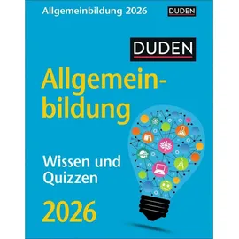 Harenberg Duden Allgemeinbildung Tagesabreißkalender 2026 - Wissen und Quizzen