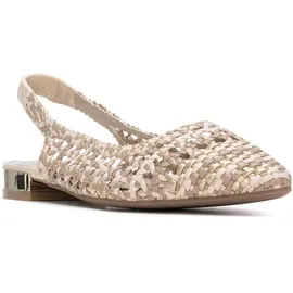Xti - Ballerinas Damen Beige - Bequeme und vielseitige Schuhe - Casual Mode - Modell 14530001 (Größe 38) Braun, Wohnung, 1 bis 3 cm, Keine, Lässig