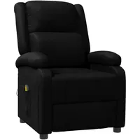 vidaXL Massagesessel Kunstleder 93 x 98 x 93 cm Schwarz mit Fernbedienung