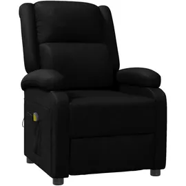 vidaXL Massagesessel Kunstleder 93 x 98 x 93 cm Schwarz mit Fernbedienung