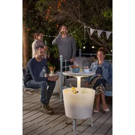 KETER Illuminated Cool Bar 57 x 49,5 x 49,5 cm Weiß