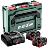 Metabo Starterset 18V, 8.0Ah, Li-Ionen LiHDX 8.0 Ah ASC 290 metaBOX 145 - Leistungsstark, langlebig, 18 V Akku-Technologie - ideal für Profis