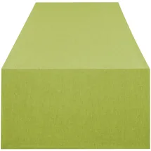 Delindo Lifestyle Tischläufer Wien, grün, 40x140 cm, Fleckschutz, Tischläufer für das ganze Jahr