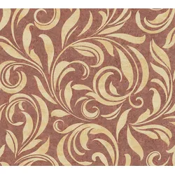 Vliestapete ARCHITECTS PAPER "Nobile", rot (rot, gold, beige), B:0,7m L:10,05m, Vinyl, Vlies, Tapeten, Barock Tapete Uni