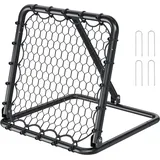 Vevor Fußball-Rebounder-Netz Kick-Back 34 x 34 Zoll tragbare Fußball-Trainingsgeschenke, Tornetz mit vollständig einstellbaren Winkeln, Hilfsmittel und Ausrüstung für alle Altersgruppen