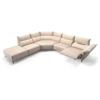 Sofanella Wohnlandschaft Leder CUNEO, Wohnlandschaft, Ecksofa, Sofalandschaft, XXL Sofa, Leder Sofas beige