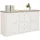hom'in Sideboard 160 x 89 x 43 cm Grau / Weiß