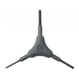 Pedros Y-Torx Vielzahnschlüssel T10/T25/T30 grau