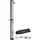 Tectake Solardusche Schwarz/Silber 19,5 cm x 222 cm