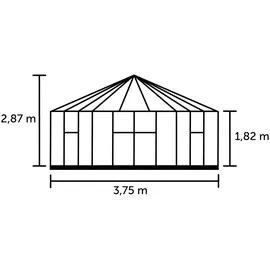 Juliana Halls Gewächshaus Atrium schwarz