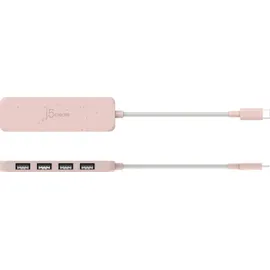 j5create Umweltfreundlicher USB-C-zu-Hub Typ A Gen 2 mit 4 Anschlüssen