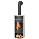 Oranier | Kaminofen | Polar Neo 4 | 5 kW | Schwarz, Keramik Seidenweiß