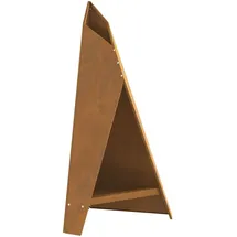 vidaXL - Feuerplatz Braun 58 X 40 X 100 Cm Witterungsbeständiger Stahl