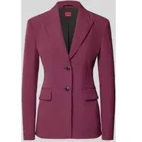 Hugo Regular Fit Blazer mit steigendem Reverskragen Modell 'ASMALLA-1', Bordeaux, 40