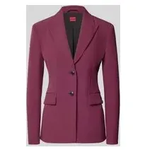 Hugo Regular Fit Blazer mit steigendem Reverskragen Modell 'ASMALLA-1', Bordeaux, 40