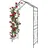 Relaxdays Rosenbogen 143 x 43 cm Schwarz