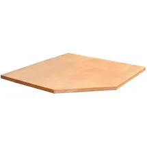 VAR Eckarbeitsplatte Holz T69, 1101x1101x40 mm
