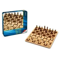 Schach- und Dame-Brett Cayro 751 Holz